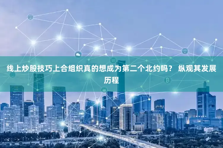 线上炒股技巧上合组织真的想成为第二个北约吗？ 纵观其发展历程